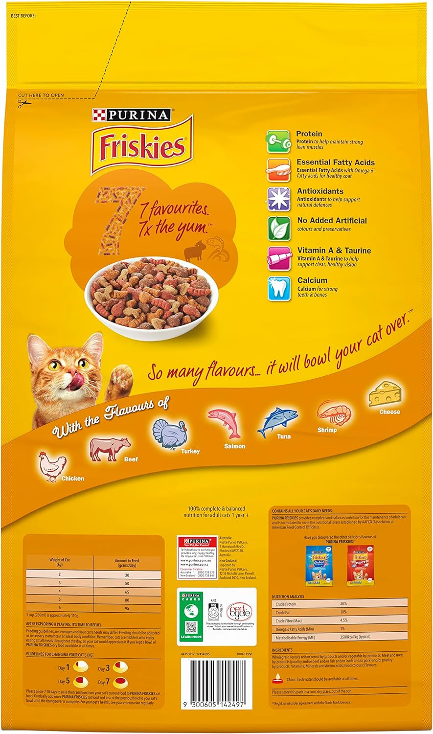 FRISKIES Adult Dry Cat Food 7 10Kg